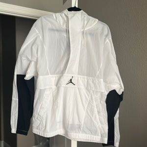 Only wore once a nice white mixed with black and gray